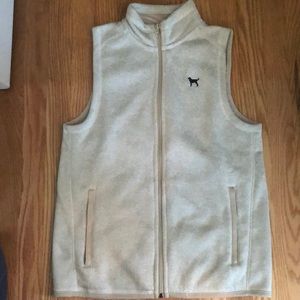 The Black Dog vest in cream: size large